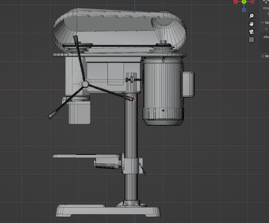 Drilling machine Drillling press 3D model_7
