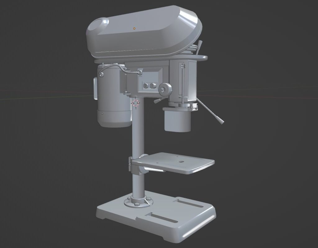 Drilling machine Drillling press 3D model_5