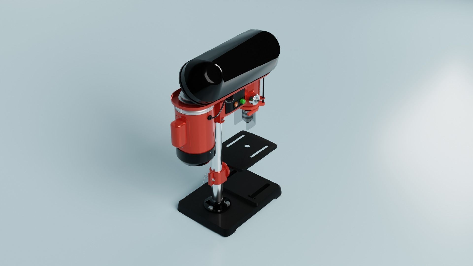 Drilling machine Drillling press 3D model_2