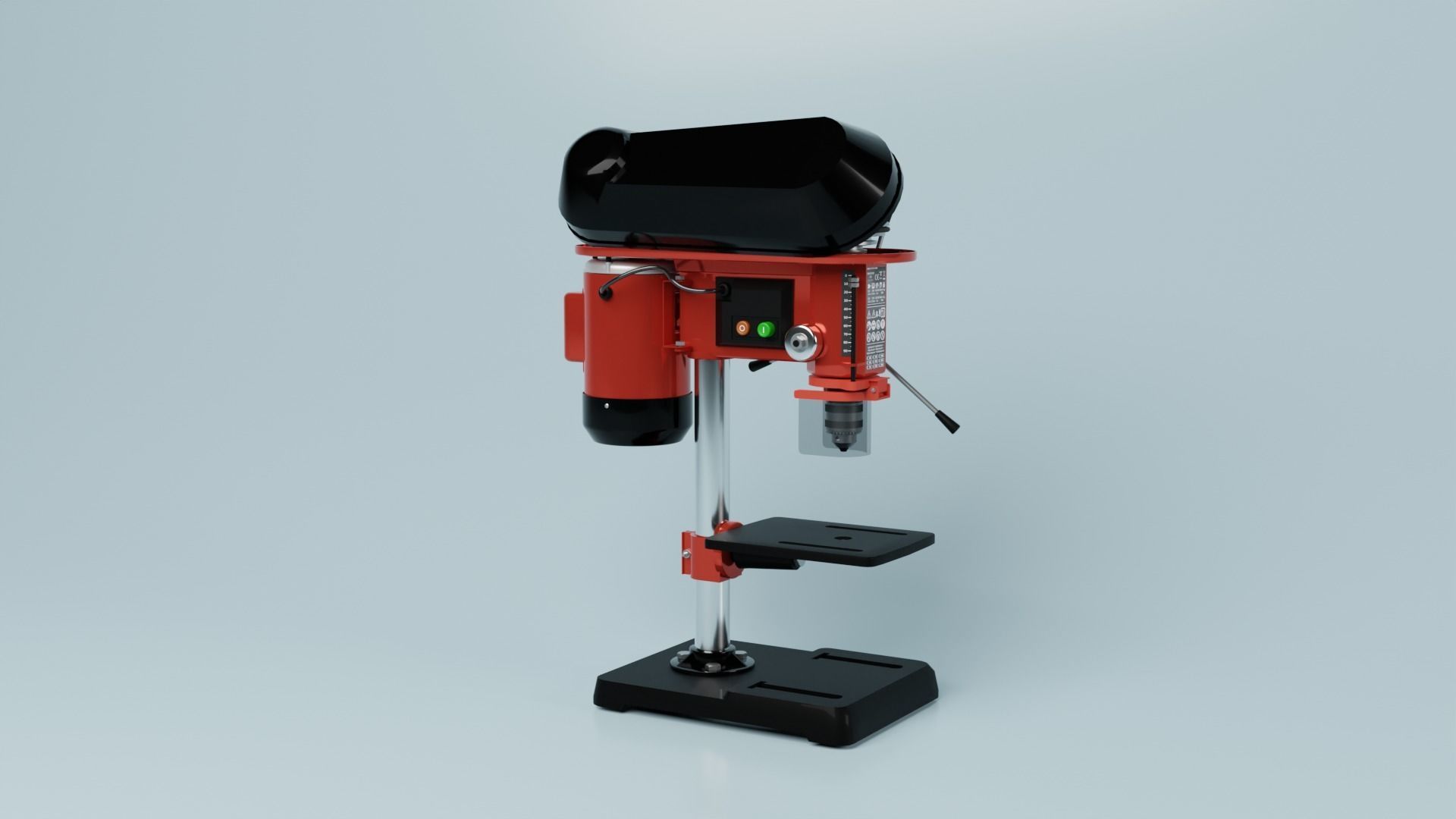 Drilling machine Drillling press 3D model_1