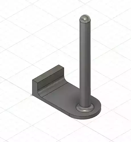 One piece Paper towel wall mount print model