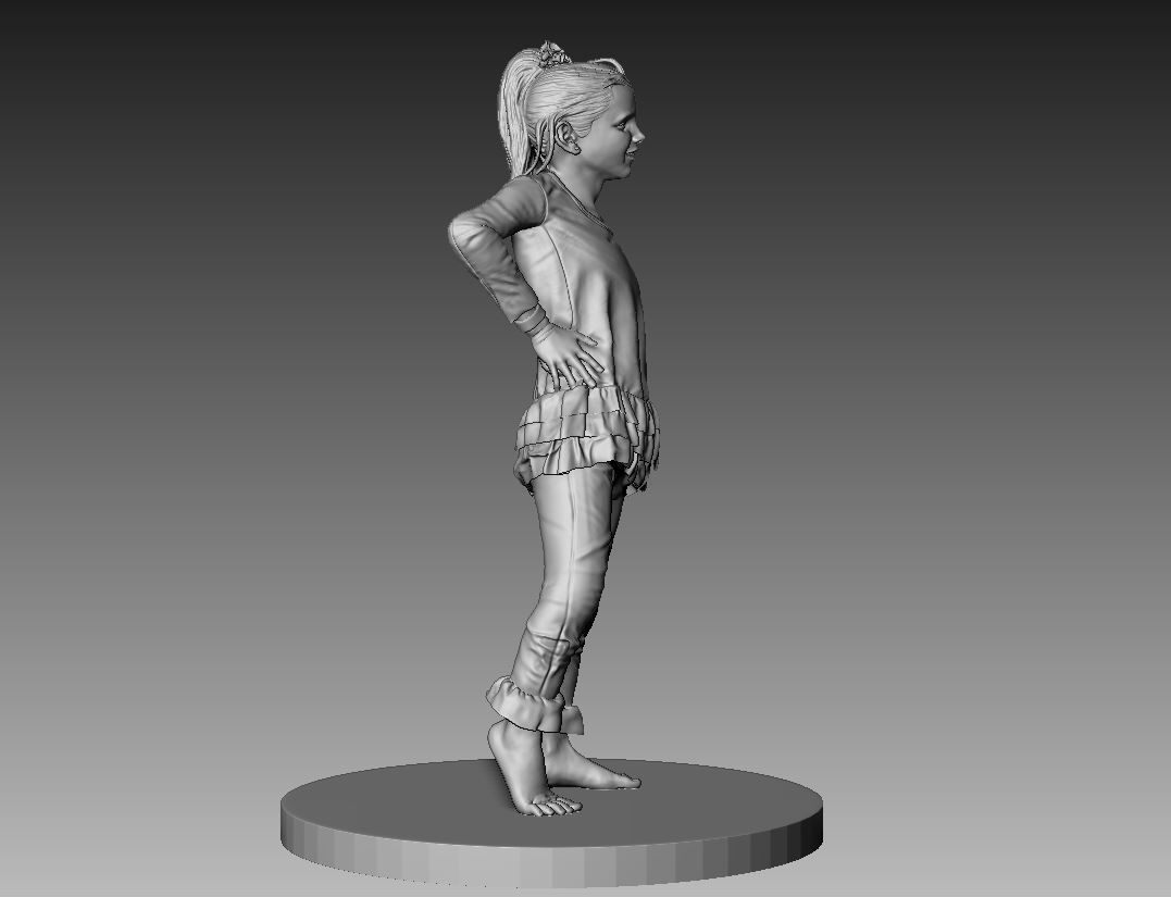 Kid Statue 3D print model_1