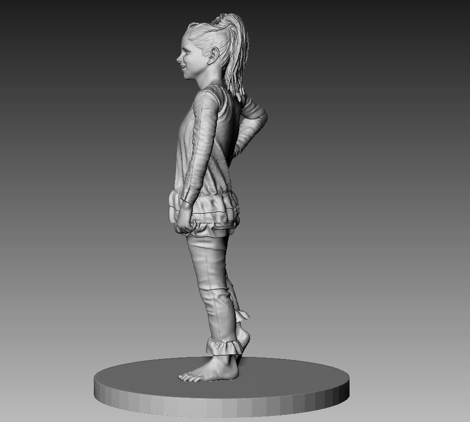 Kid Statue 3D print model_6