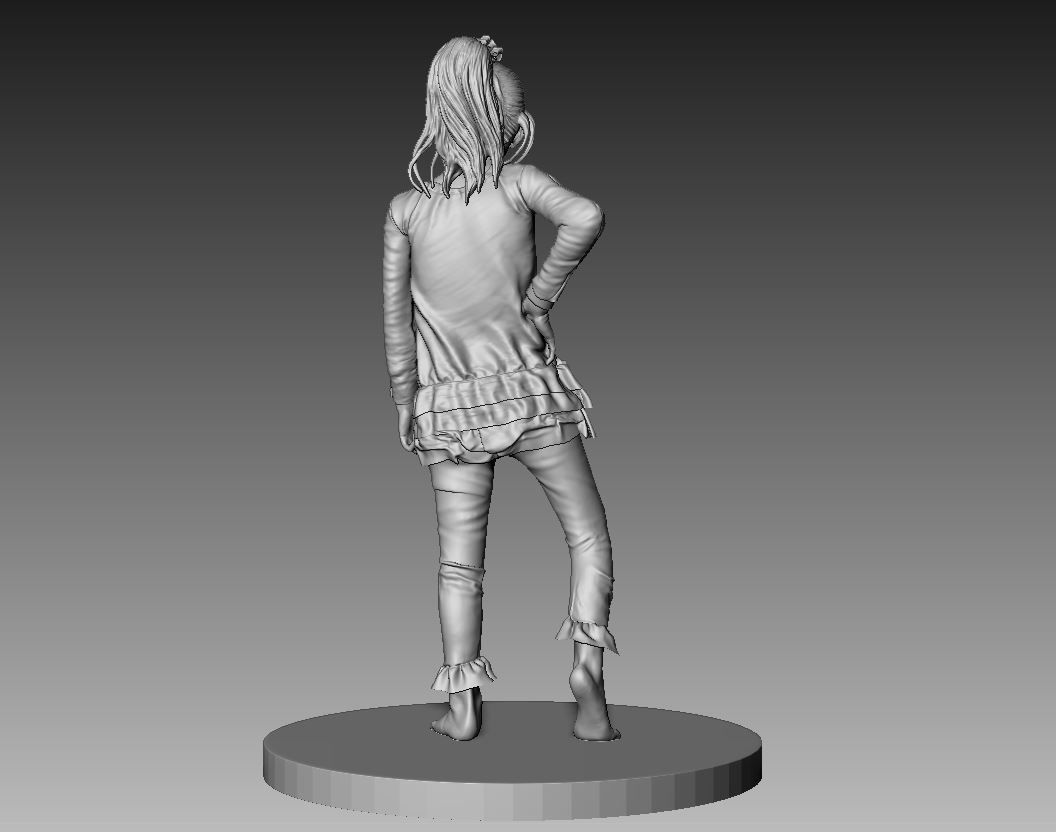 Kid Statue 3D print model_8