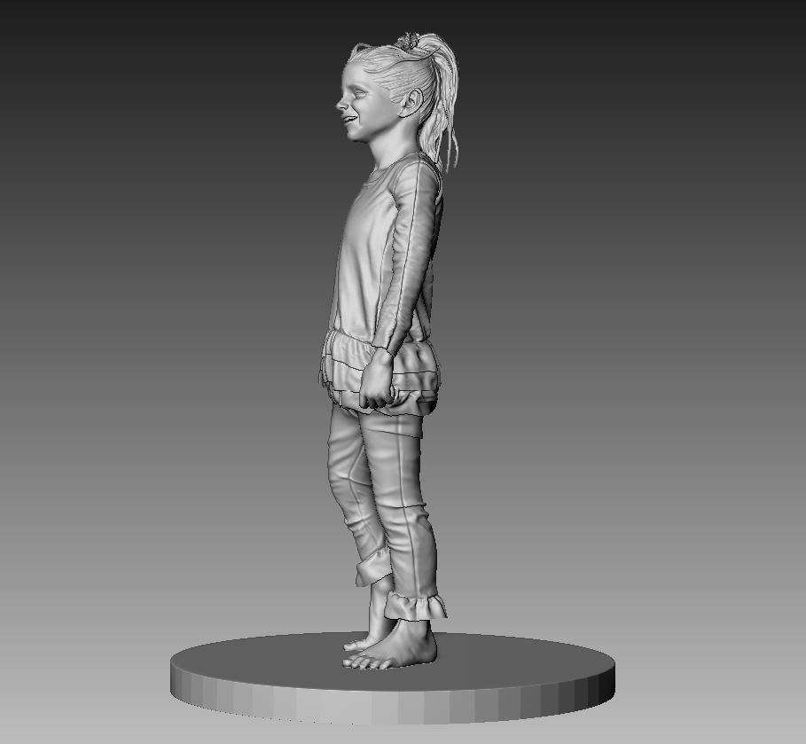 Kid Statue 3D print model_5