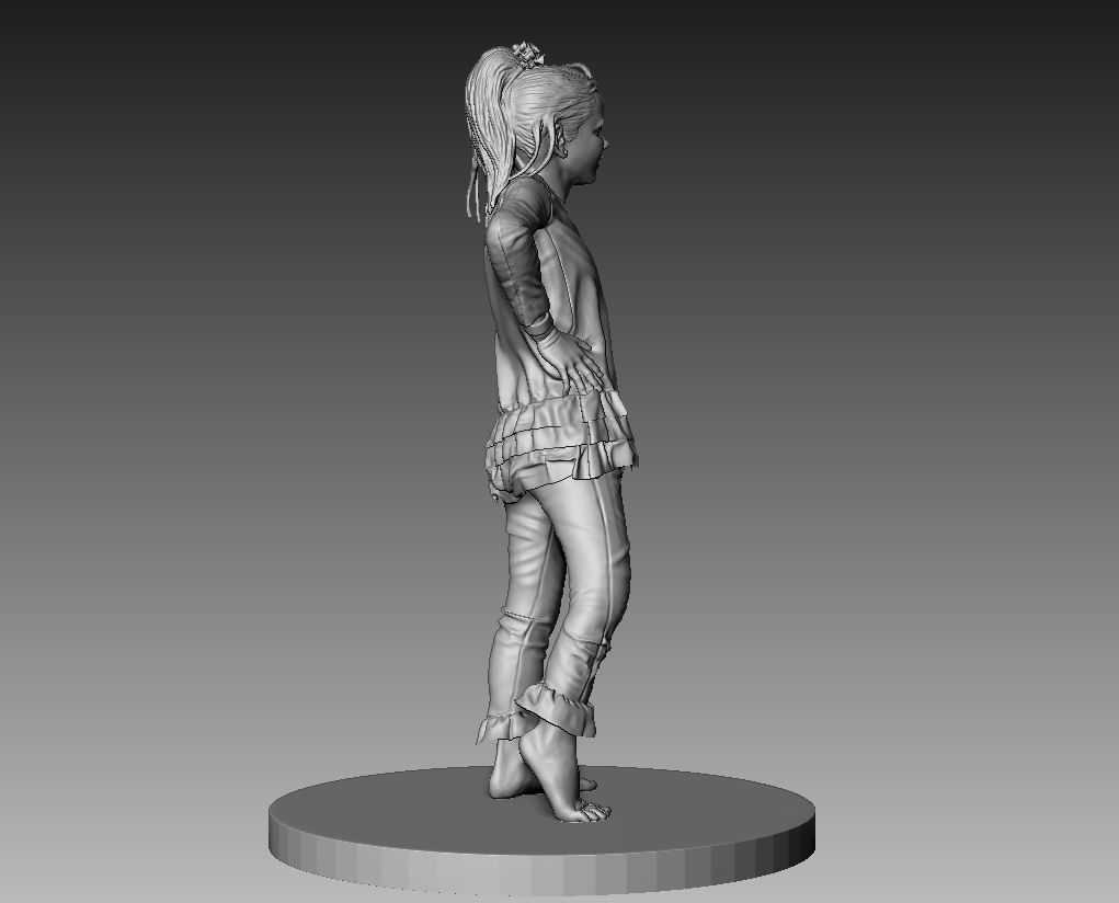 Kid Statue 3D print model_9