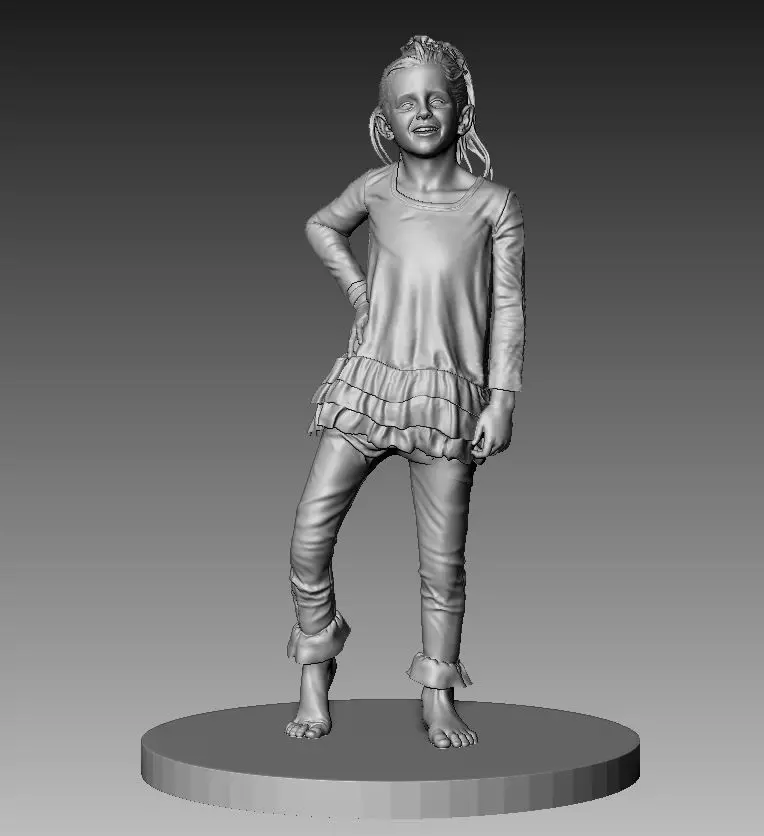 Kid Statue 3D print model_0