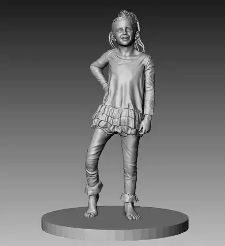 Kid Statue 3D print model