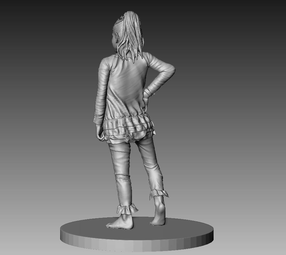 Kid Statue 3D print model_7