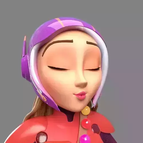 Lemon Honey Big Hero Six Character 3D Model 