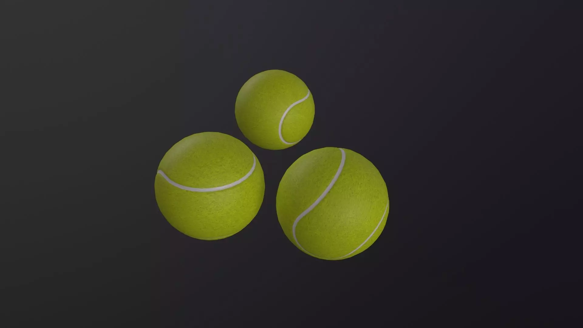 Tennis ball 3D Model Low-poly 3D model