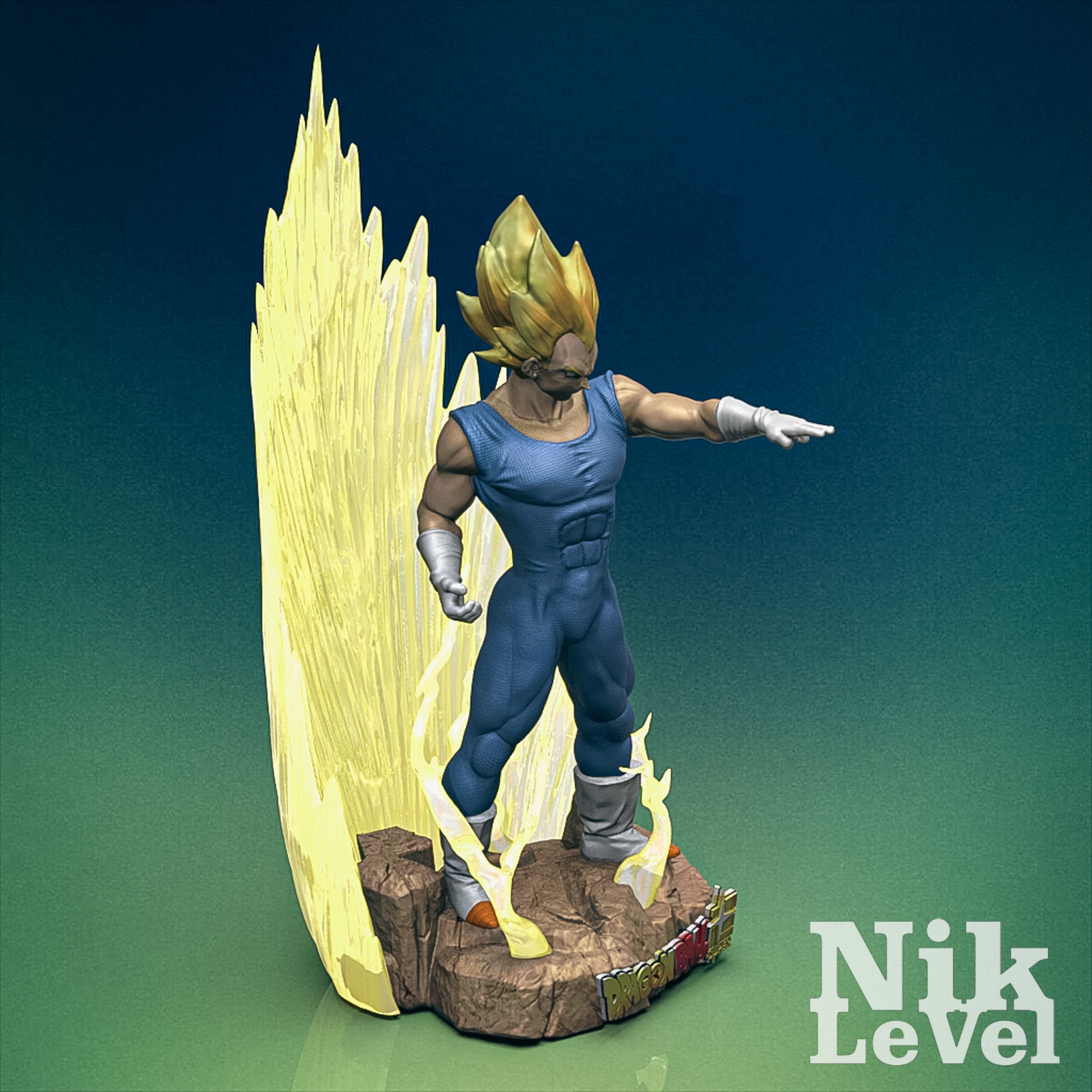 Vegeta Dragon Ball 3D Printable  3D print model_9