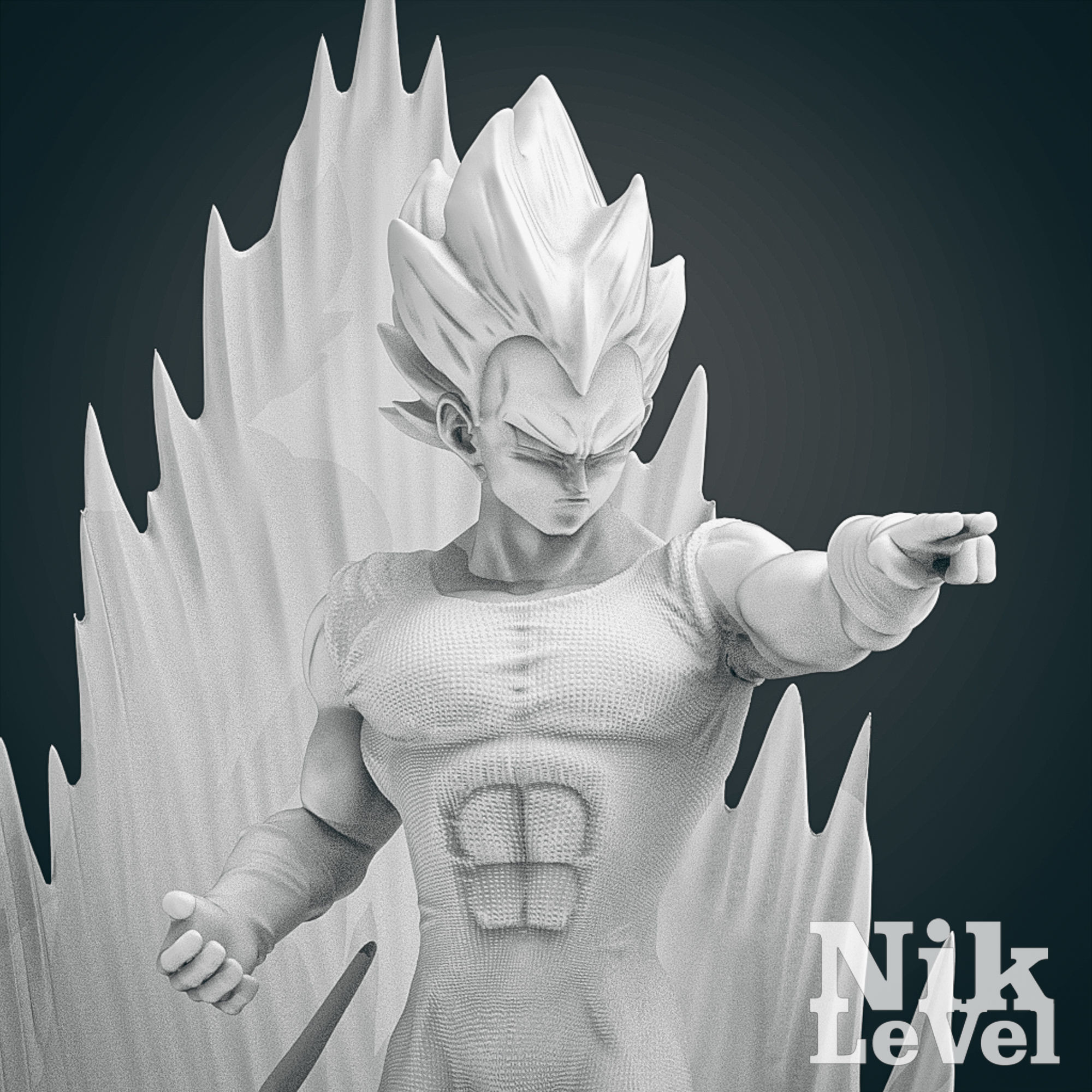 Vegeta Dragon Ball 3D Printable  3D print model_14