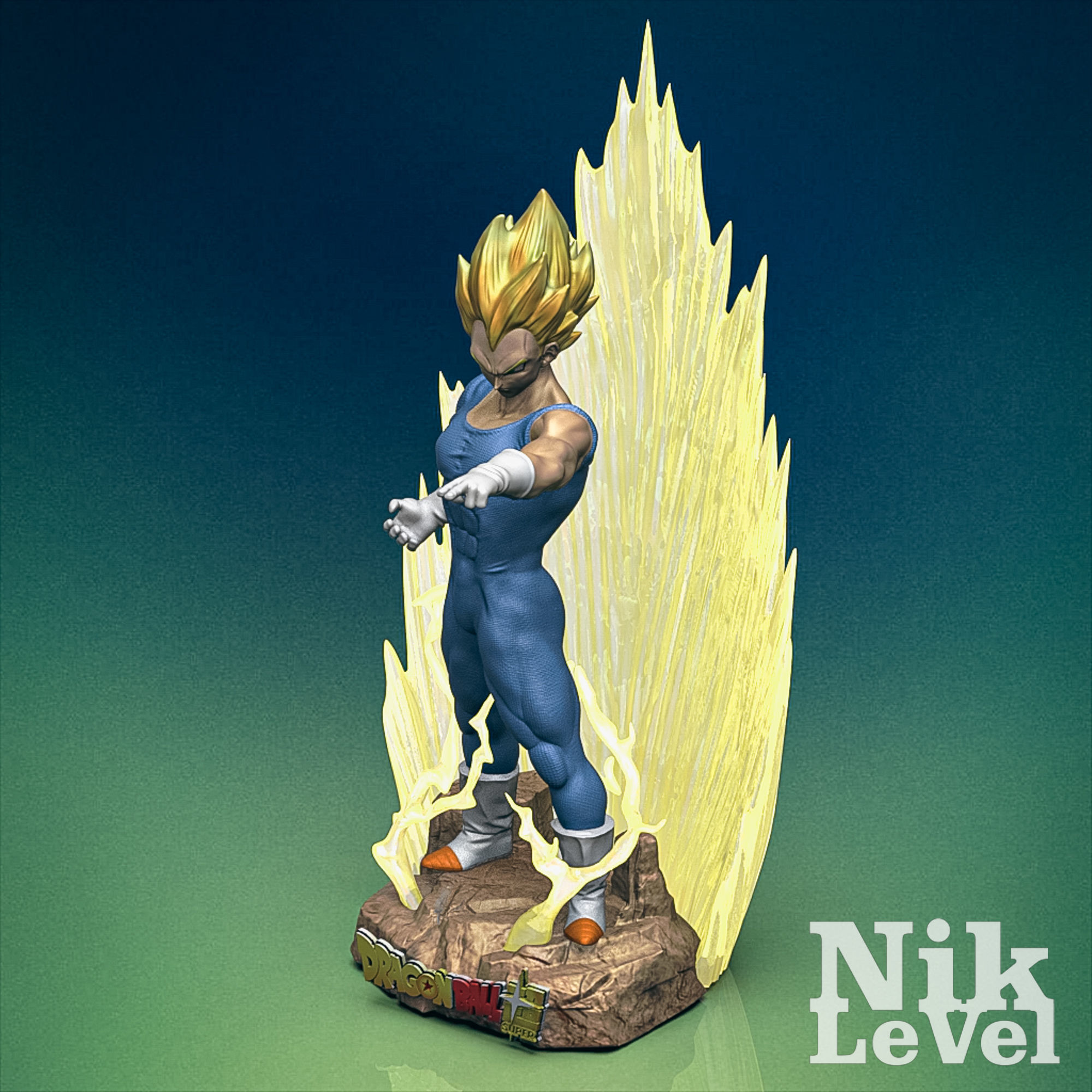 Vegeta Dragon Ball 3D Printable  3D print model_8