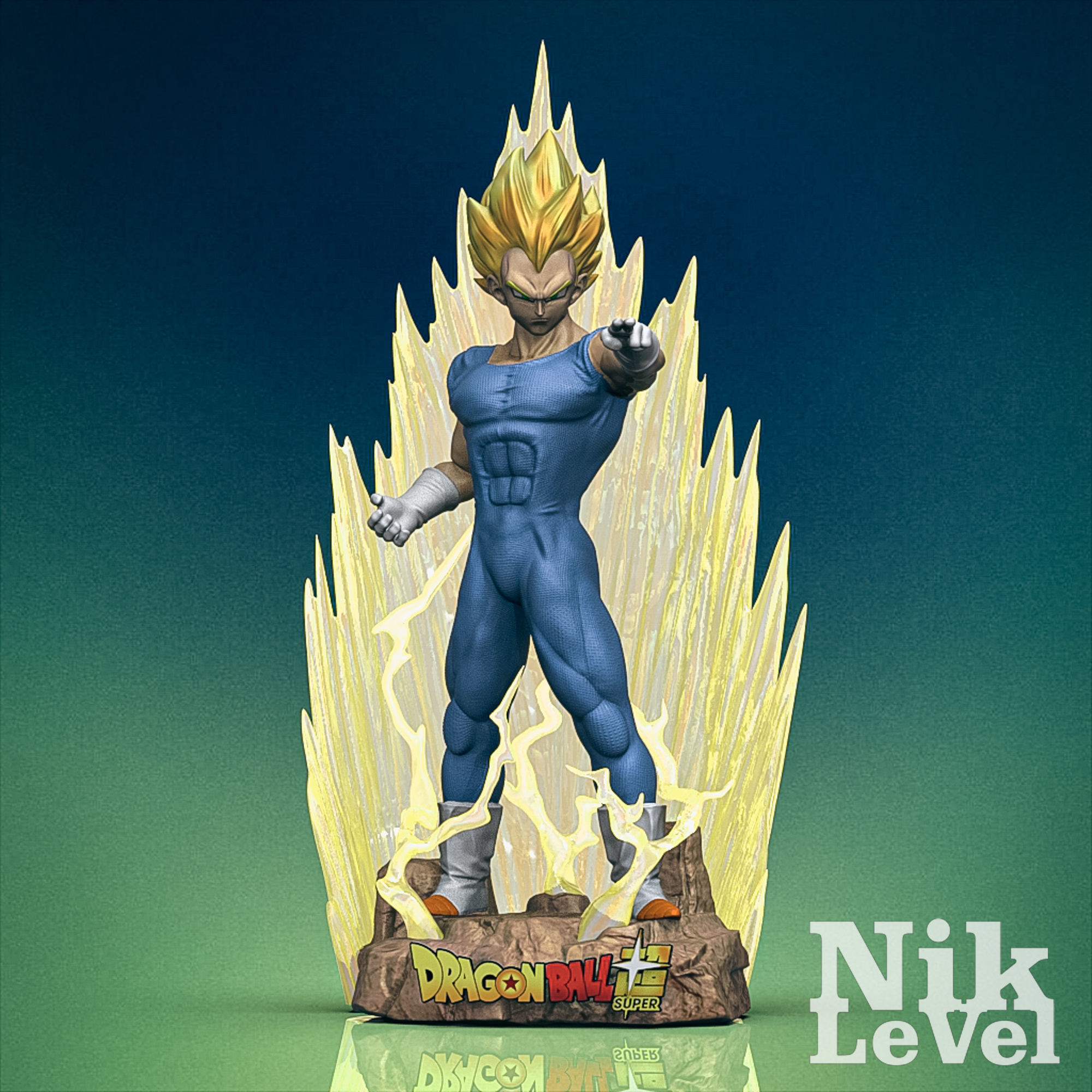 Vegeta Dragon Ball 3D Printable  3D print model_7