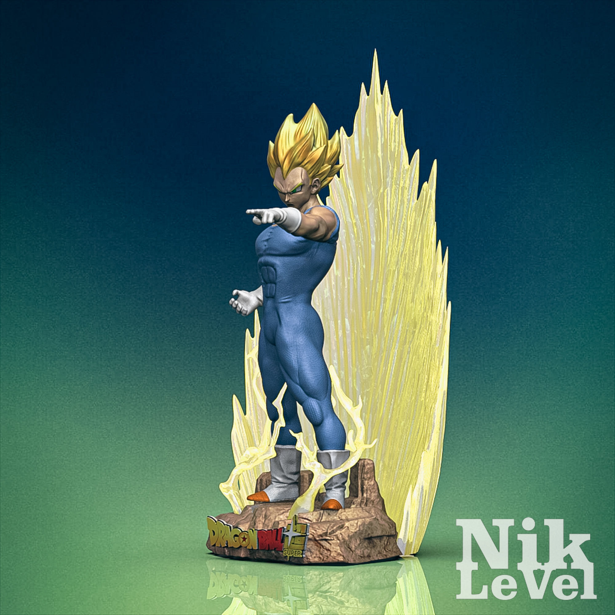 Vegeta Dragon Ball 3D Printable  3D print model_6