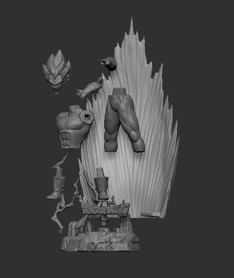 Vegeta Dragon Ball 3D Printable  3D print model_1
