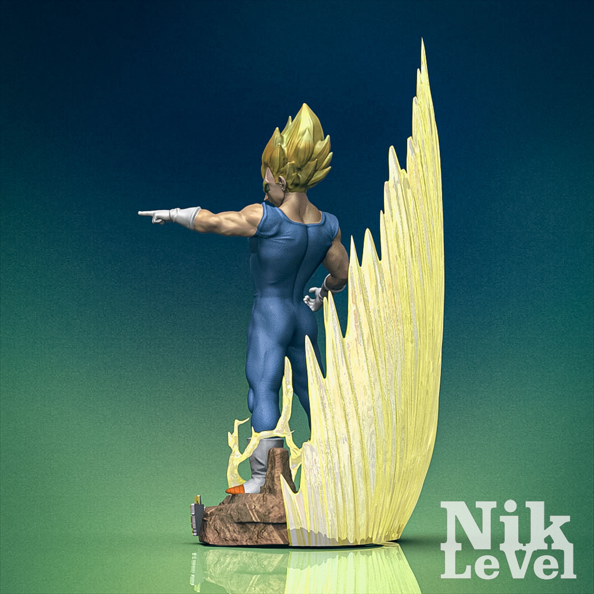 Vegeta Dragon Ball 3D Printable  3D print model_5