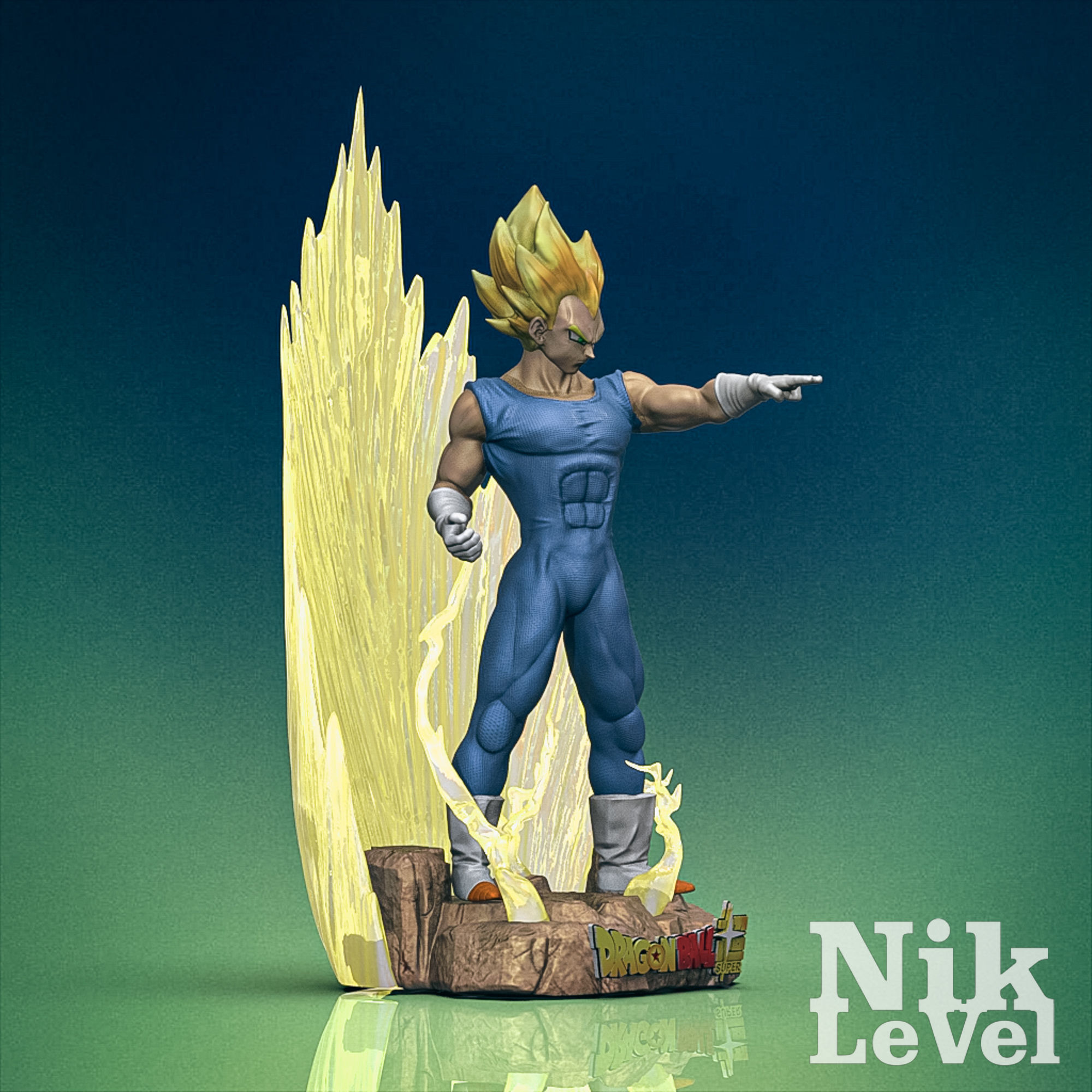 Vegeta Dragon Ball 3D Printable  3D print model_2