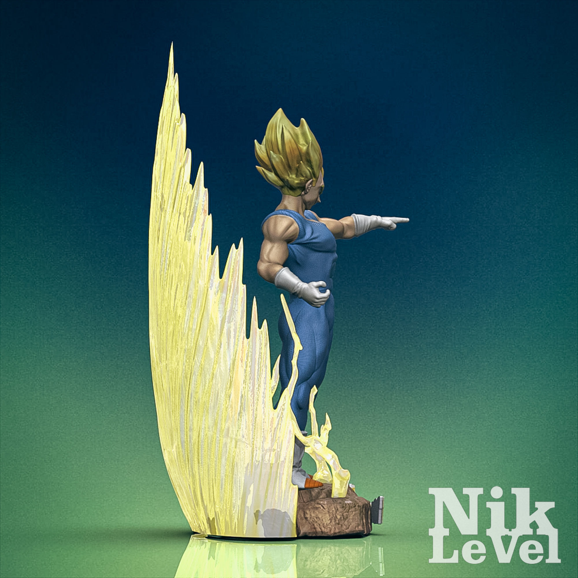 Vegeta Dragon Ball 3D Printable  3D print model_3