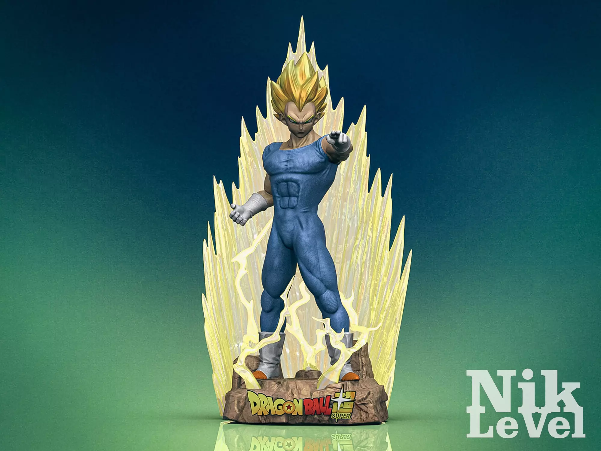 Vegeta Dragon Ball 3D Printable  3D print model_0