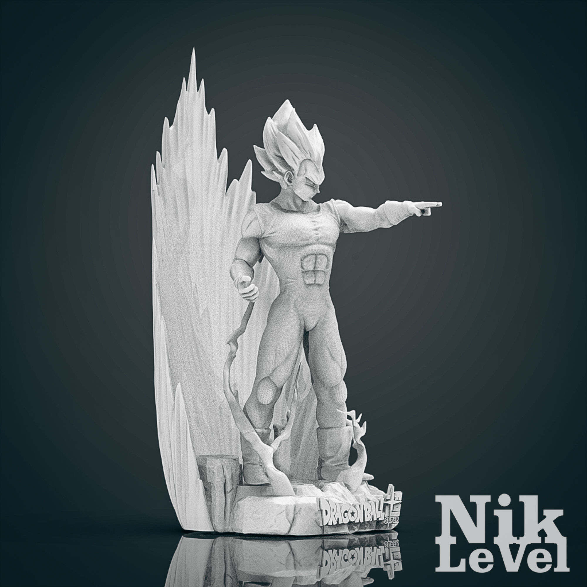 Vegeta Dragon Ball 3D Printable  3D print model_12