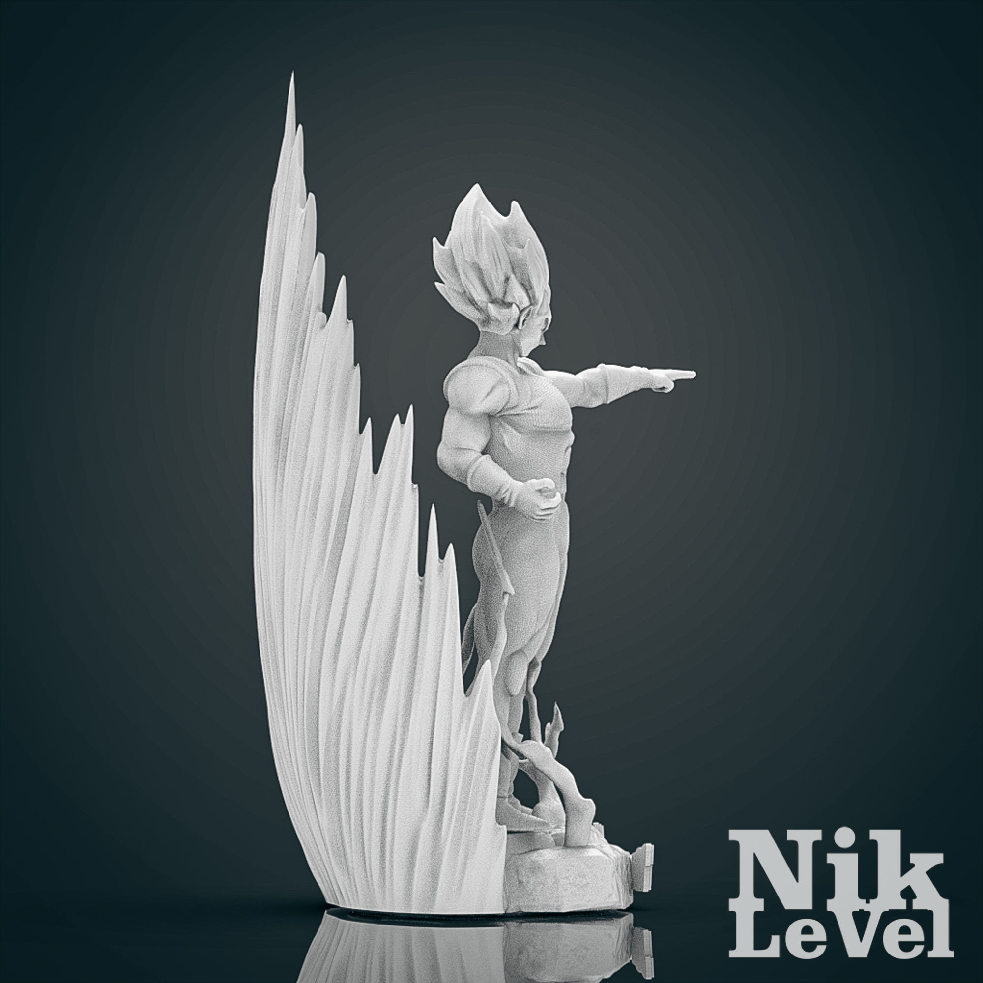 Vegeta Dragon Ball 3D Printable  3D print model_13