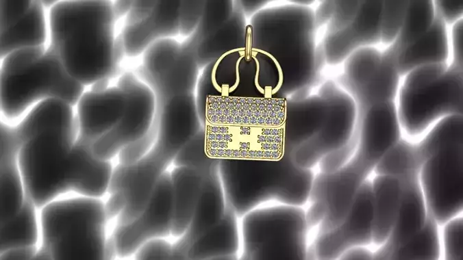 Purse hermes pendant 3D 