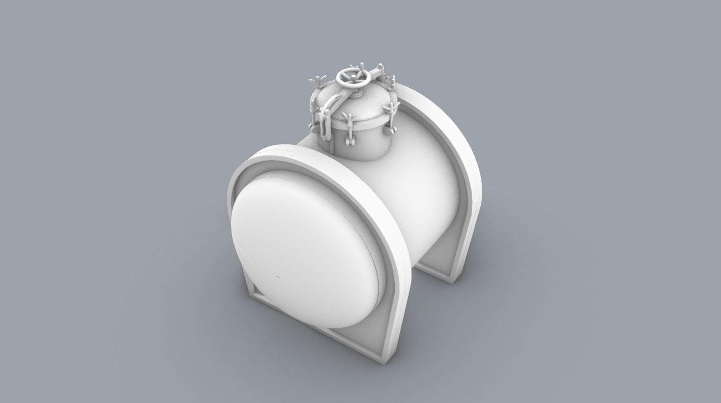 PM Fuel Storage Tank 3D print model_3