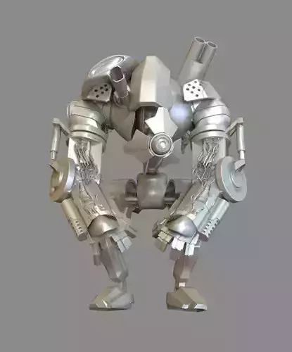 Monkey silver robot