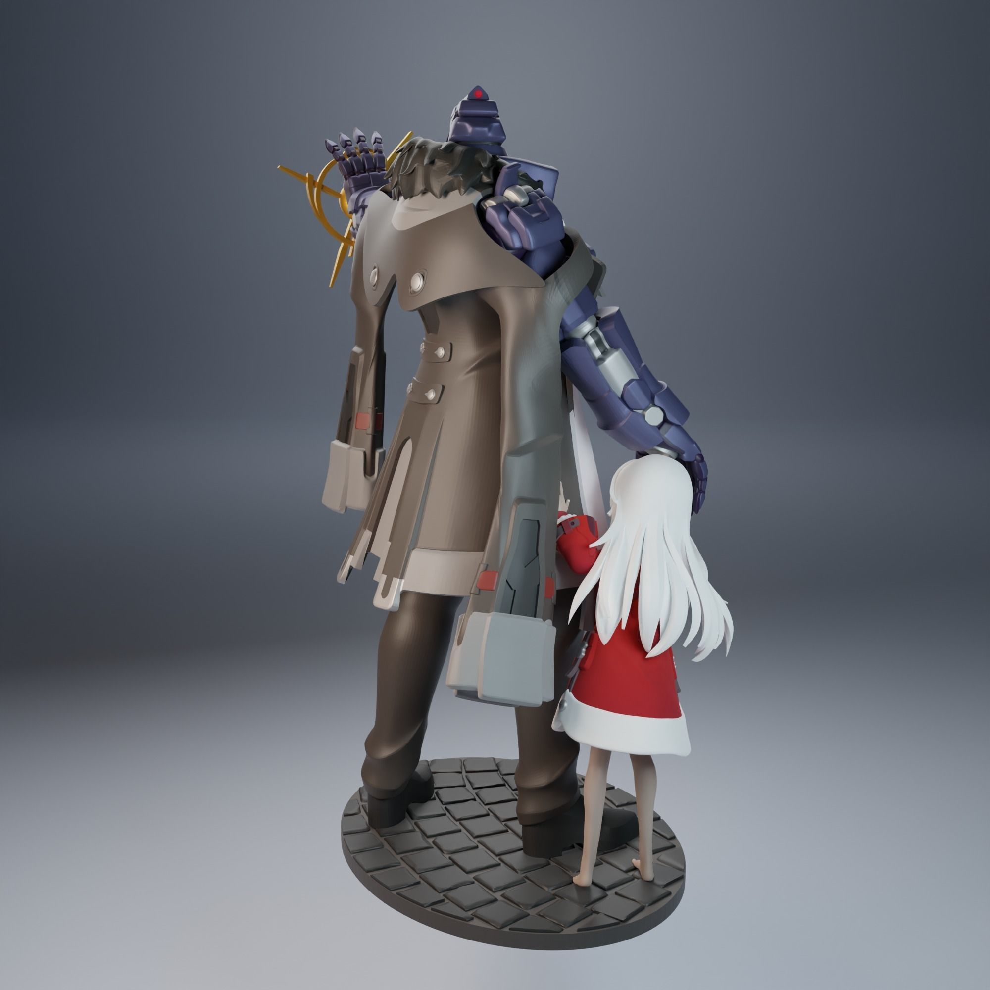 Clara and Svarog from Honaki Star Rail 3D print model_7