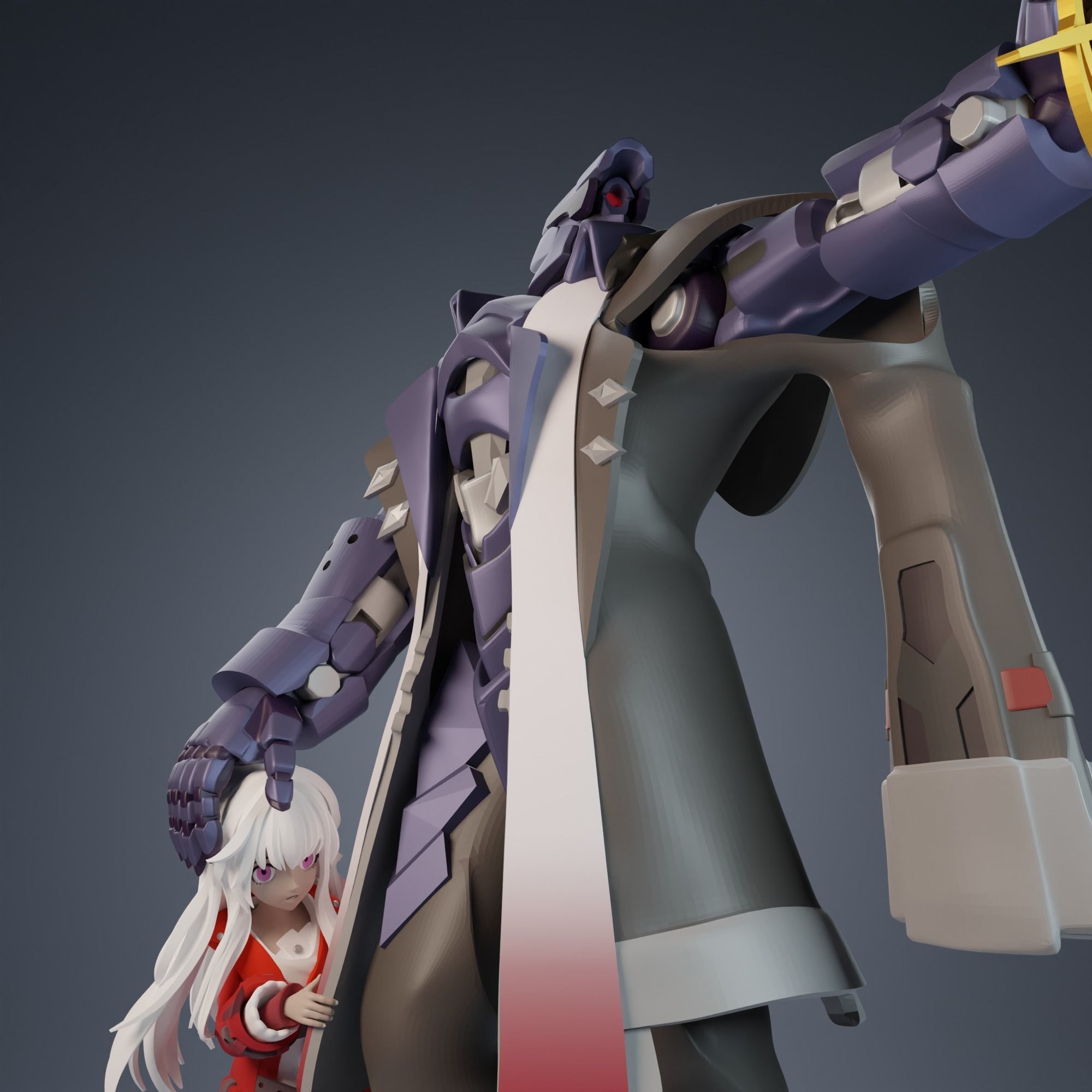 Clara and Svarog from Honaki Star Rail 3D print model_8