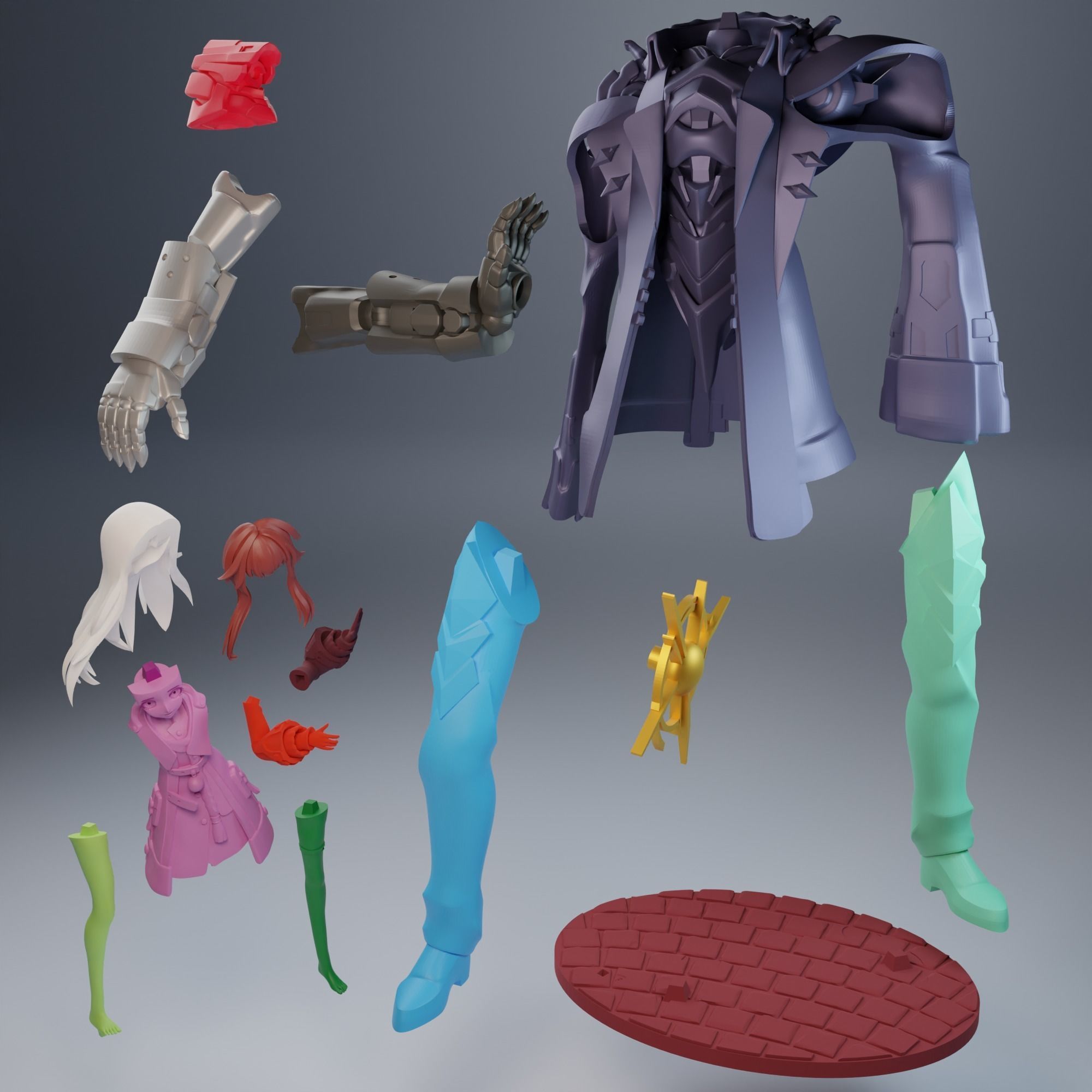 Clara and Svarog from Honaki Star Rail 3D print model_19