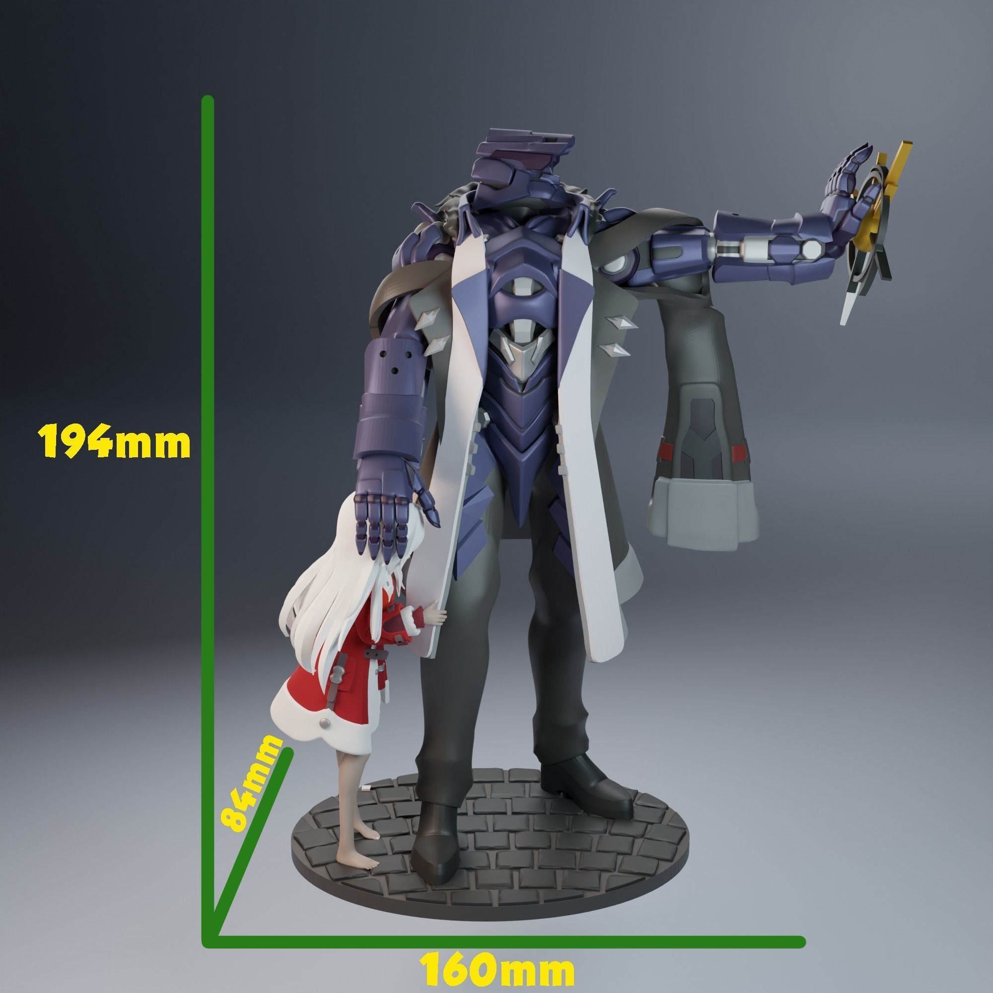 Clara and Svarog from Honaki Star Rail 3D print model_18