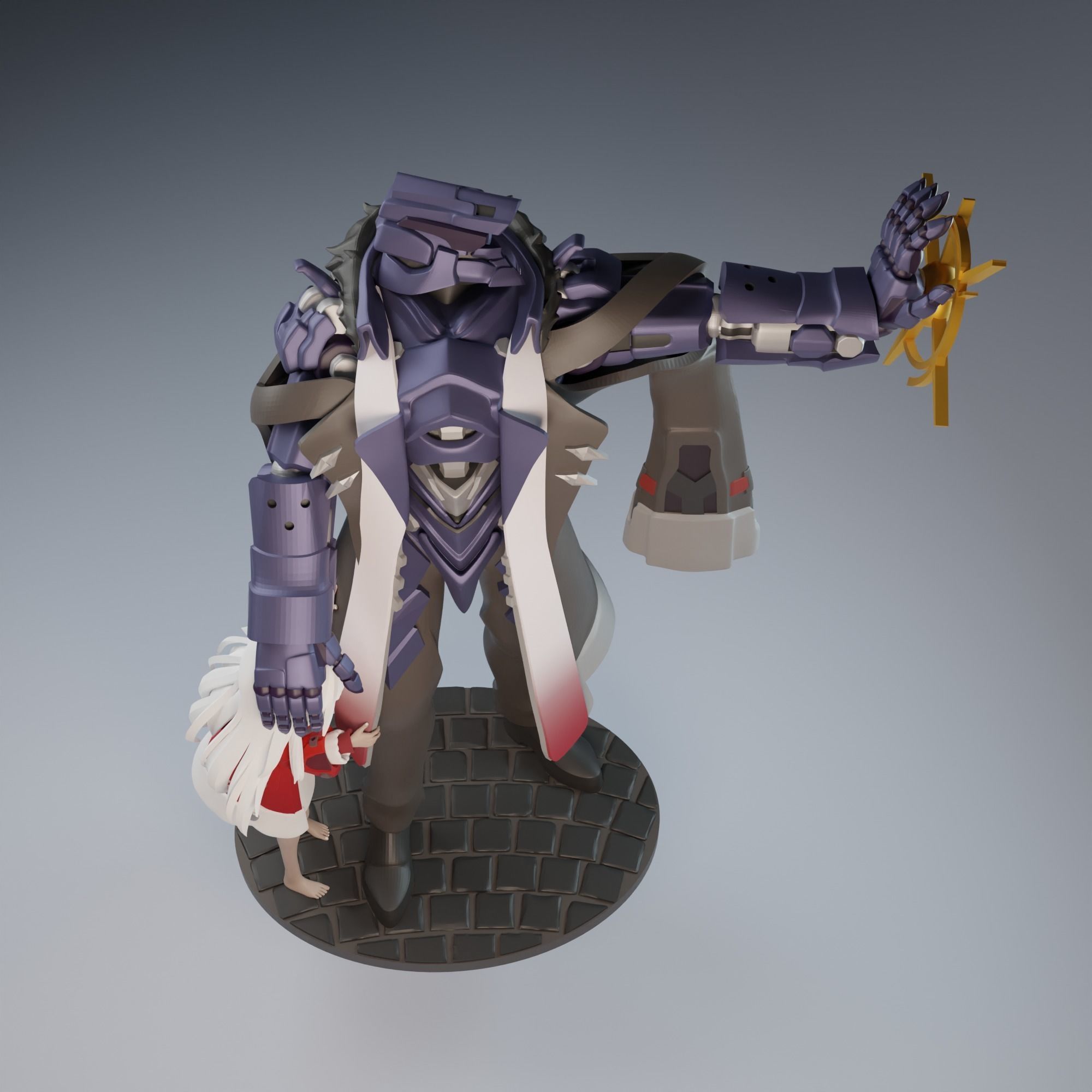 Clara and Svarog from Honaki Star Rail 3D print model_5