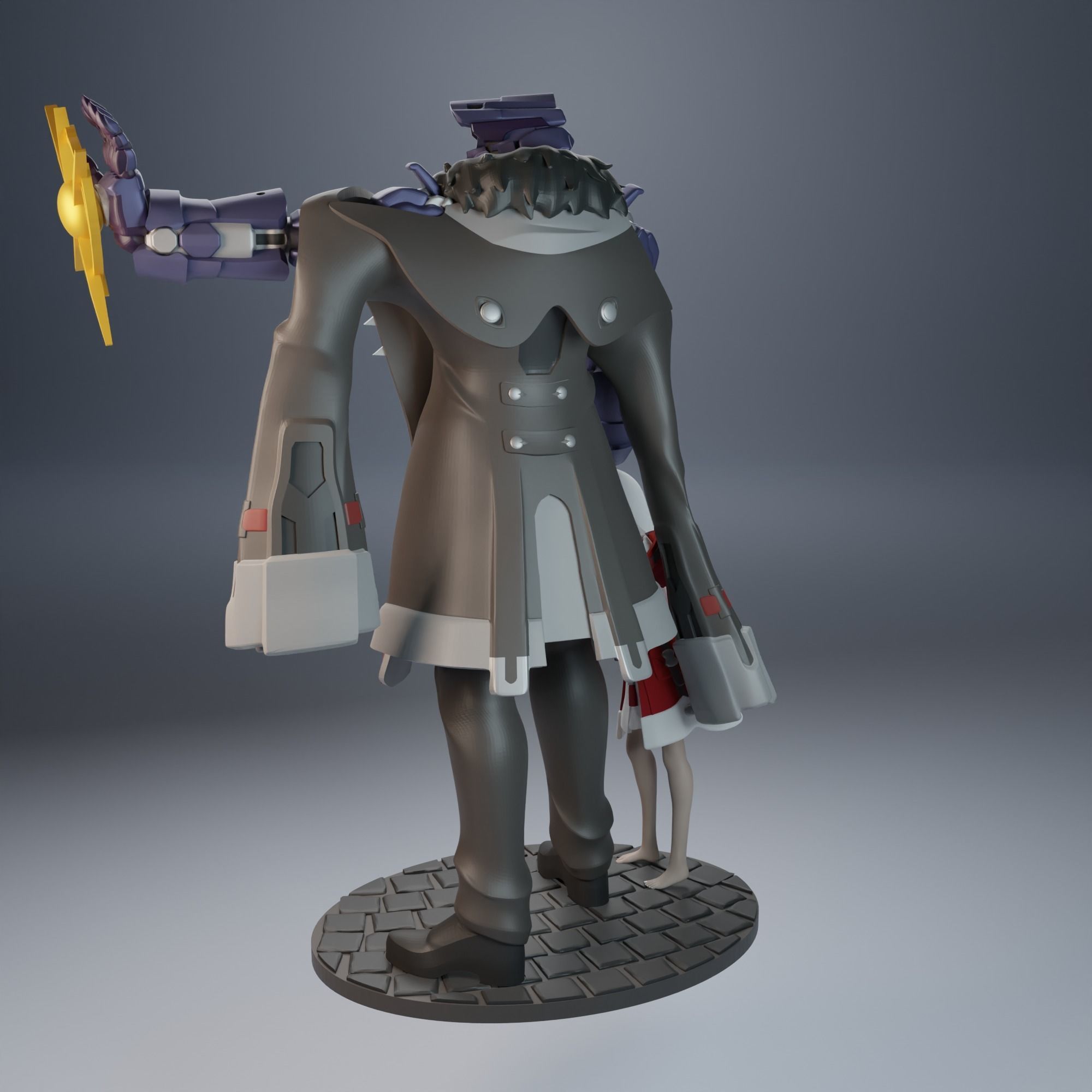 Clara and Svarog from Honaki Star Rail 3D print model_3