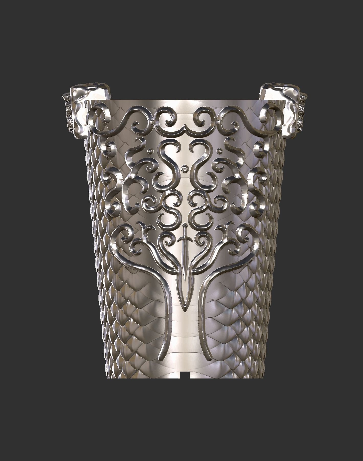 Middle Ages CUP or Bucket 3D print model_7