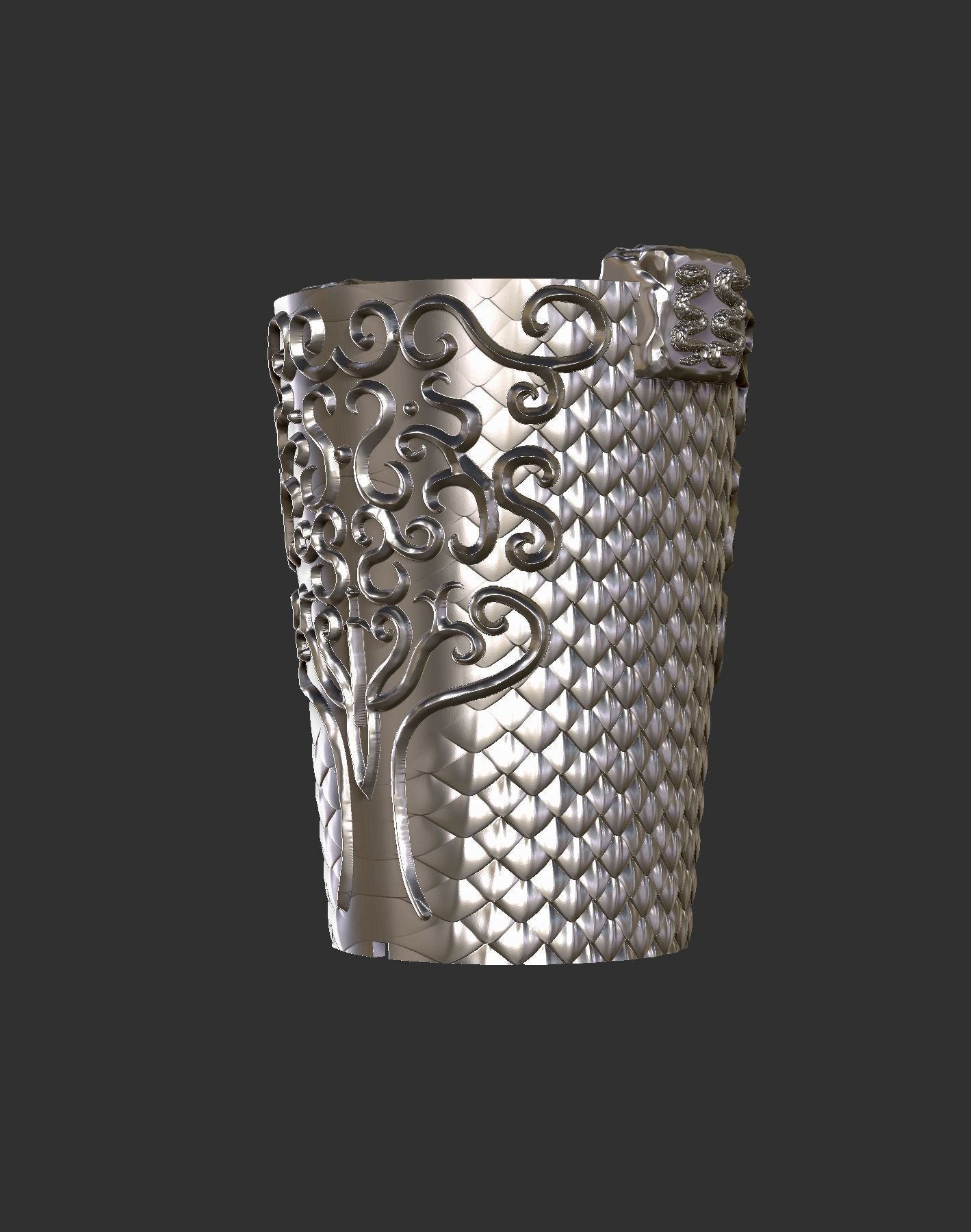 Middle Ages CUP or Bucket 3D print model_6