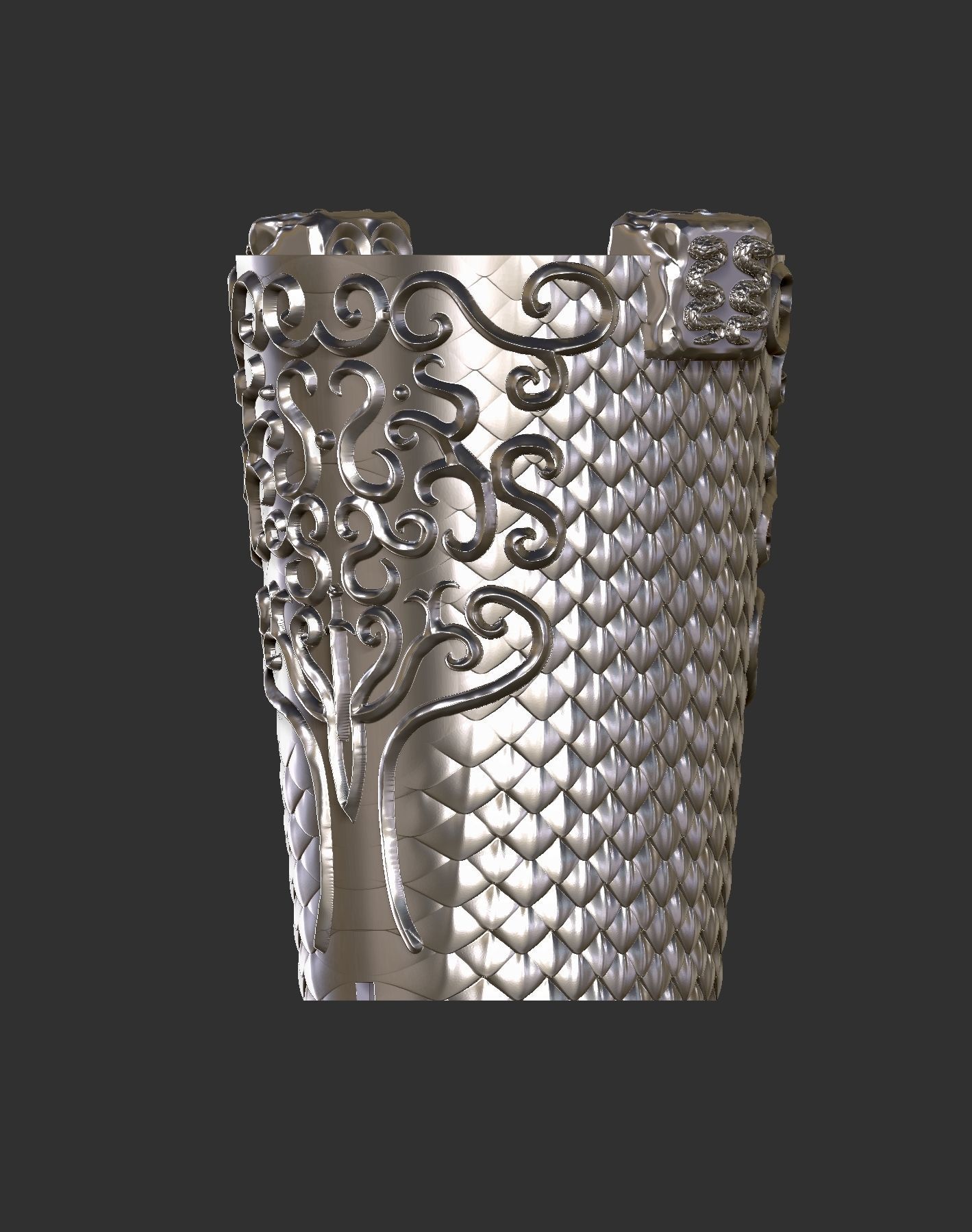 Middle Ages CUP or Bucket 3D print model_3