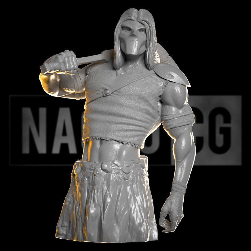 Fan Art - Casey Jones - Bust 3D print model_1