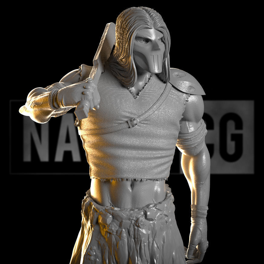 Fan Art - Casey Jones - Bust 3D print model_3
