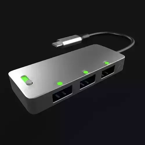 USB HUB 3D model