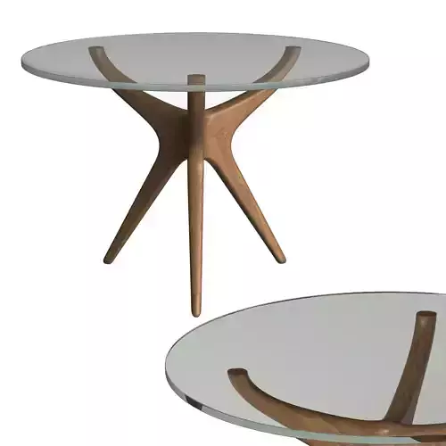  SCULPTURED END TABLE MODEL 413