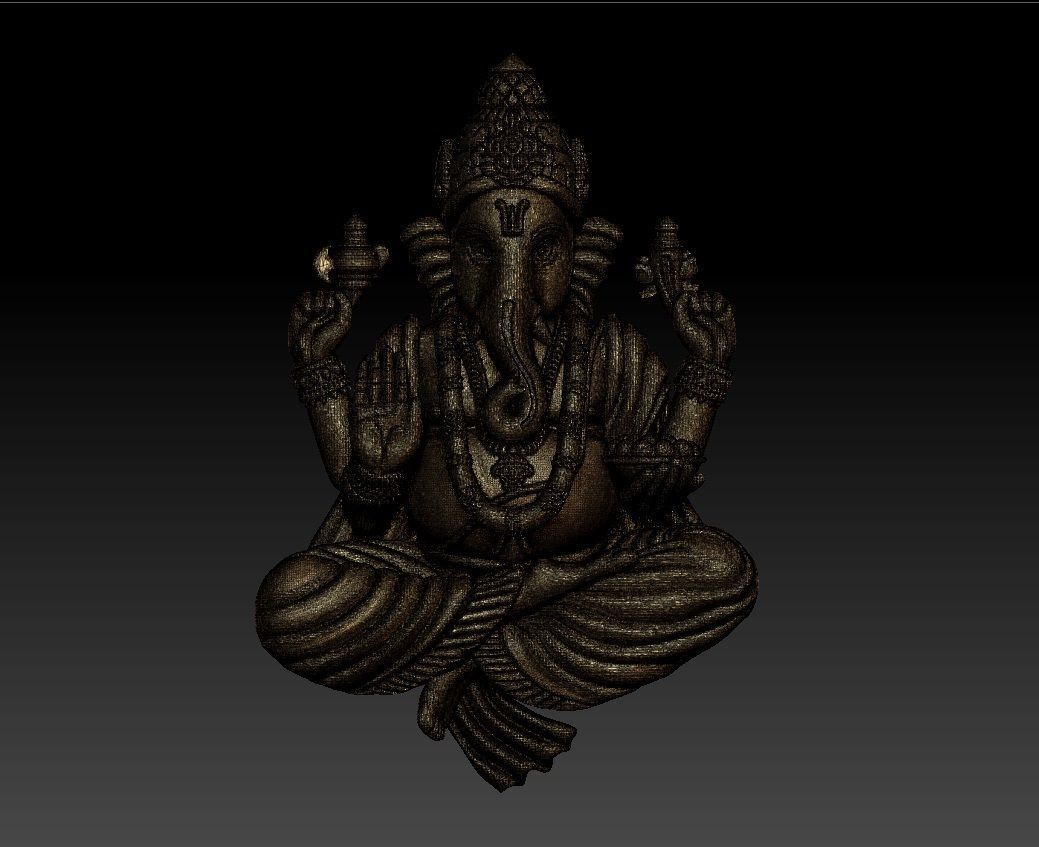 VINAYAGAR PENDENT 3D print model_4