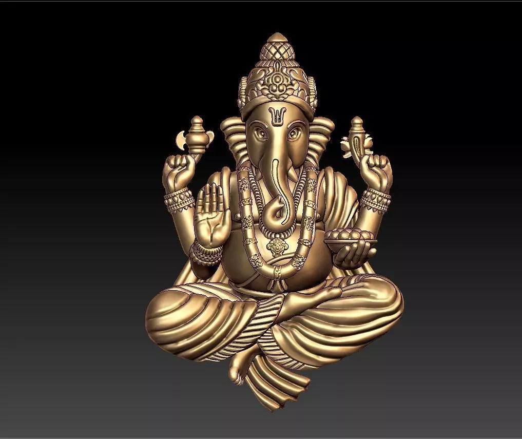 VINAYAGAR PENDENT 3D print model_0