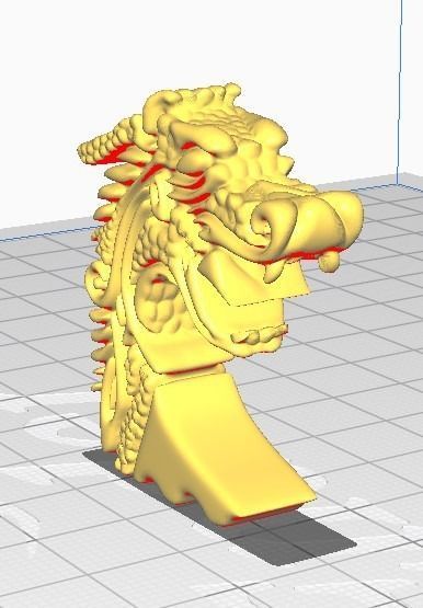 Drakkar Viking Ship Prow 3D print model_1