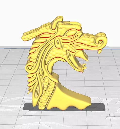 Drakkar Viking Ship Prow 3D print model_0