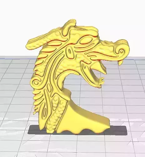 Drakkar Viking Ship Prow 3D print model