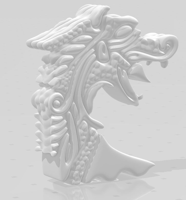 Drakkar Viking Ship Prow 3D print model_4