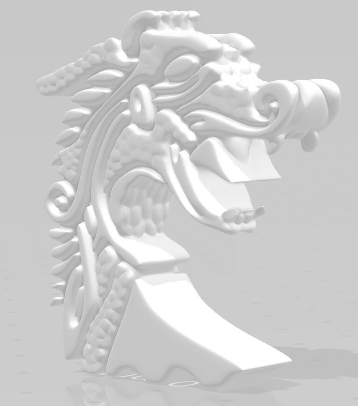 Drakkar Viking Ship Prow 3D print model_5